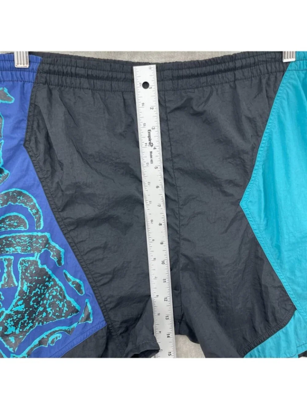Vintage Nike 90s Nylon Swim Shorts Geometric Aztec Abstract Trunks